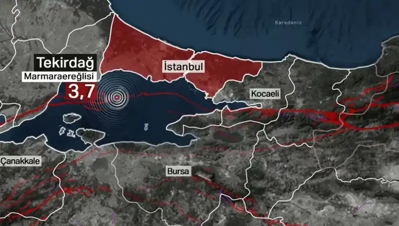 Marmara Denizi’nde 3,7 Büyüklüğünde Deprem: Son Durum ve Uzmanlar Ne Diyor?