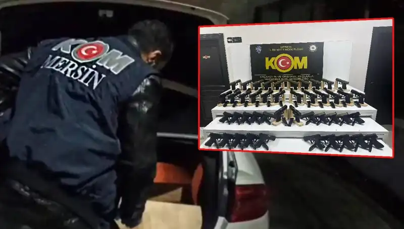 Mersin'de Şaşırtan Ele Geçirme: Otomobil Yerine Silah Deposuna Dönüşen Araçlar!