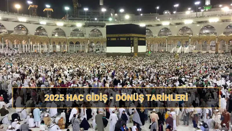 2025 Hac Takvimi: Gidiş Dönüş Tarihleri ve Fiyata Dair Tüm Detaylar