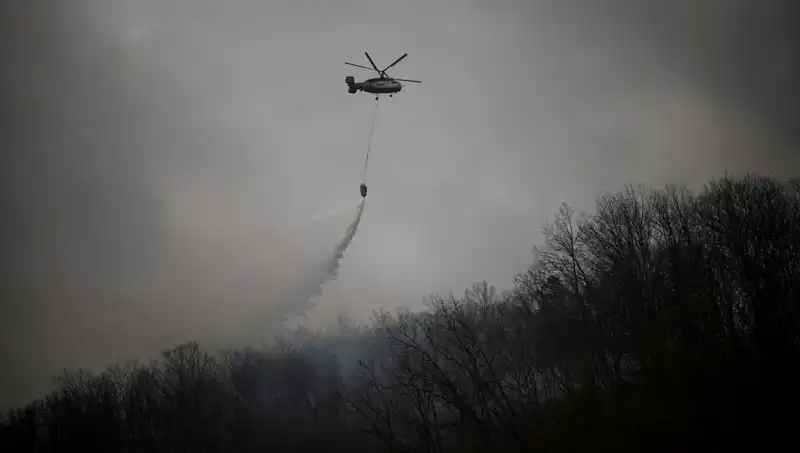 Güney Kore'de Yangın Söndürme Helikopteri Düştü: Trajik Kaza Sonucu 1 Ölü
